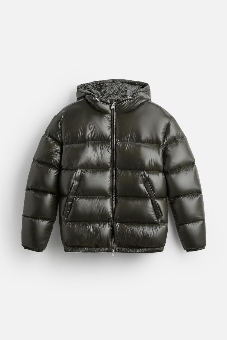 Riven Glossy Puffer Jacket | Weather-Ready Puffer