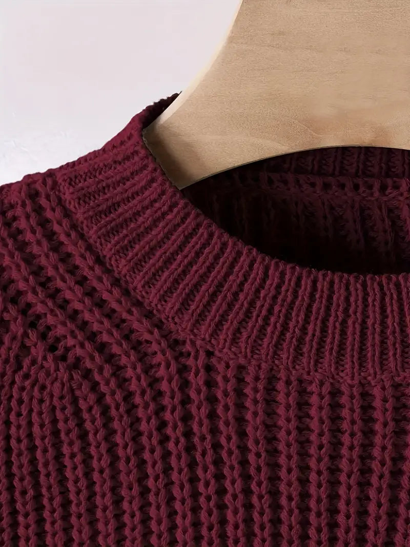 Elowen Cropped Knit Jumper | Modern Minimalist Style