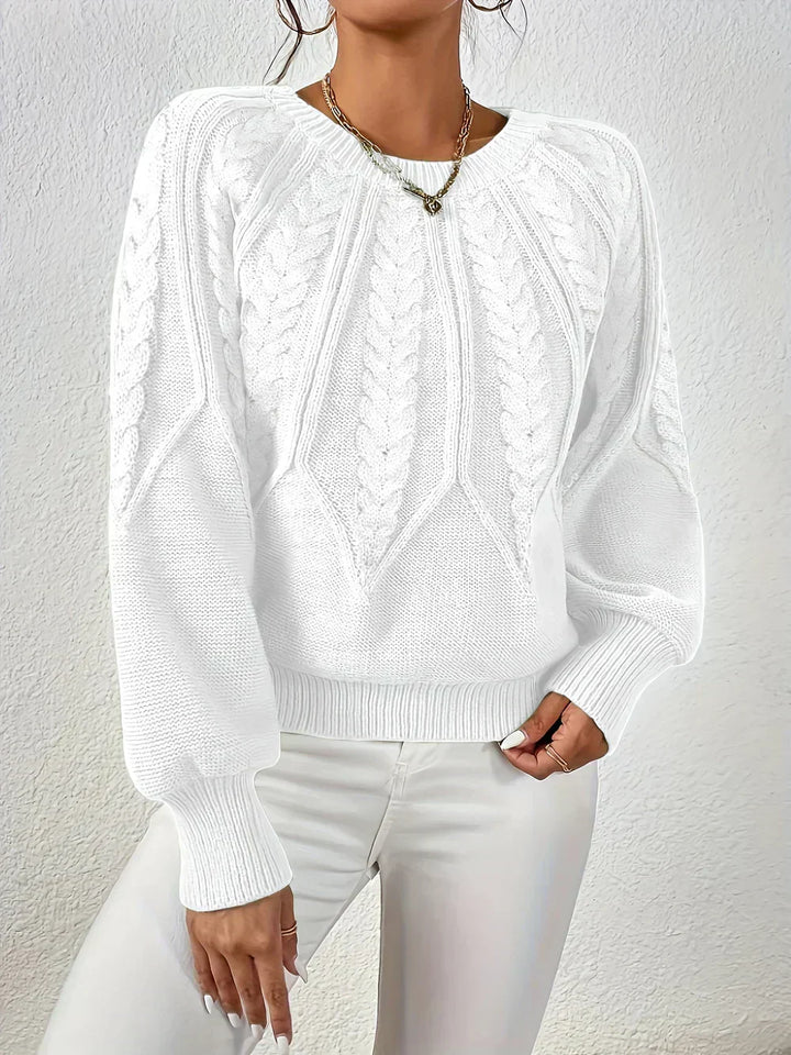 Evelyn Cable-Knit Sweater | Effortless Cozy Everyday Comfort
