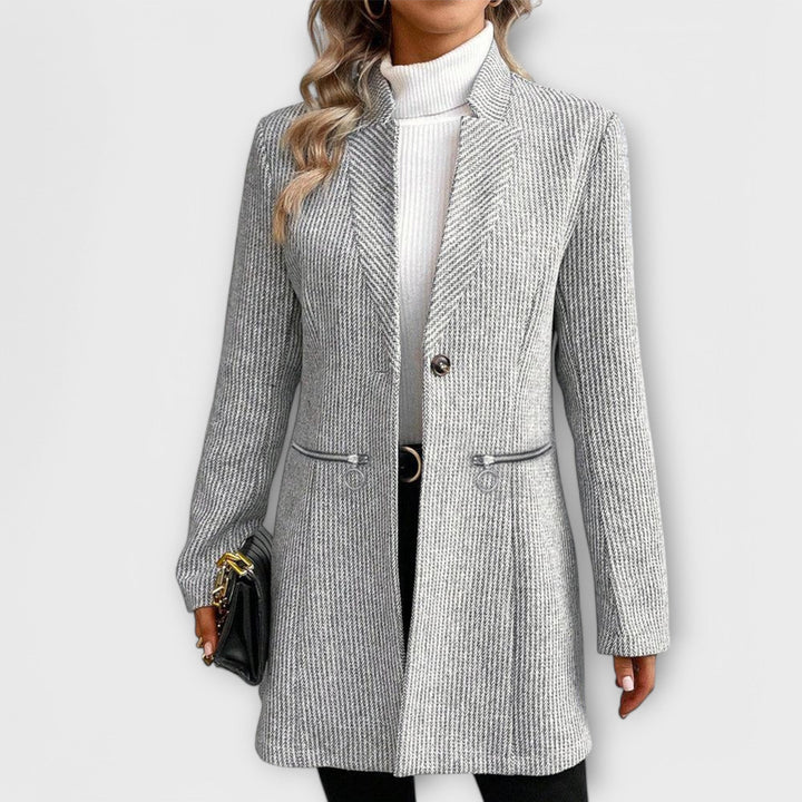 Tailored Knit Blazer Coat | Refined Everyday Outerwear