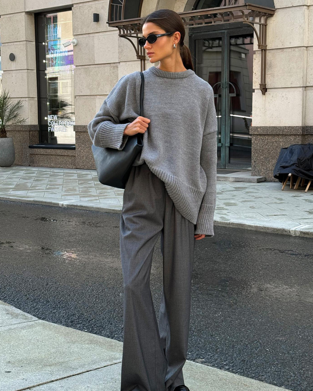 Marcelline Cozy Knit Sweater | Women’s Minimalist Relaxed Knitwear