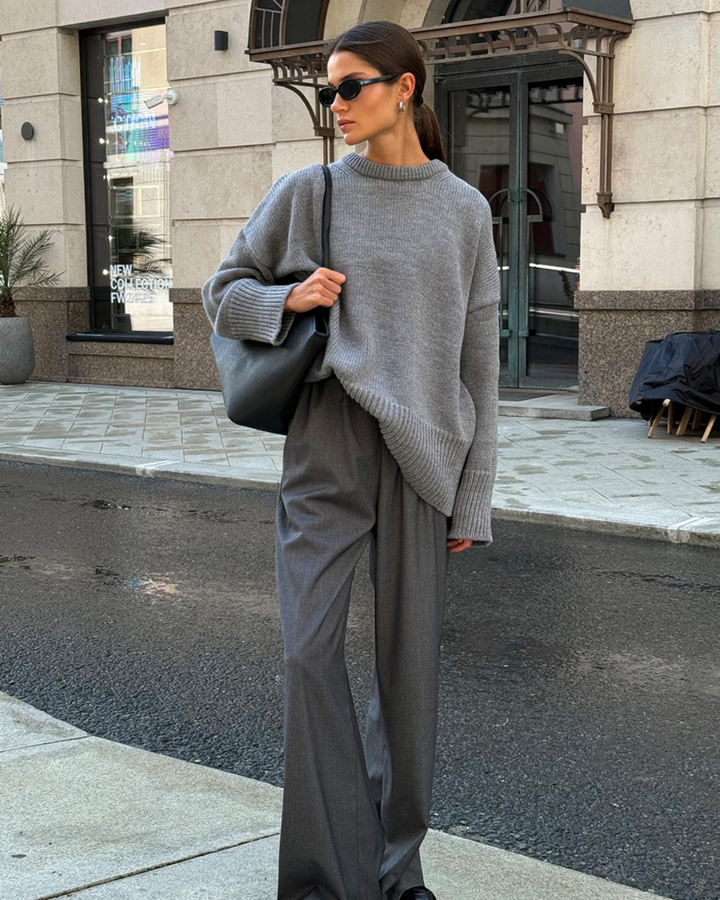 Marcelline Cozy Knit Sweater | Women’s Minimalist Relaxed Knitwear