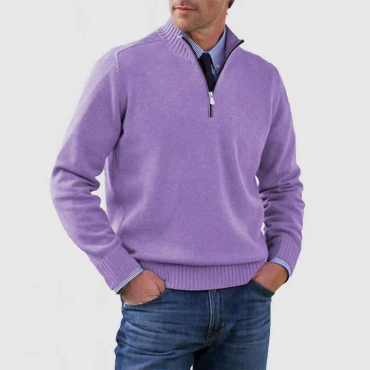 Rylan Quarter-Zip Knit Sweater | Men’s Smart Casual Layer