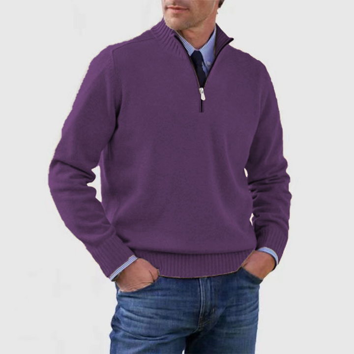 Rylan Quarter-Zip Knit Sweater | Men’s Smart Casual Layer