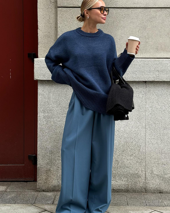 Marcelline Cozy Knit Sweater | Women’s Minimalist Relaxed Knitwear