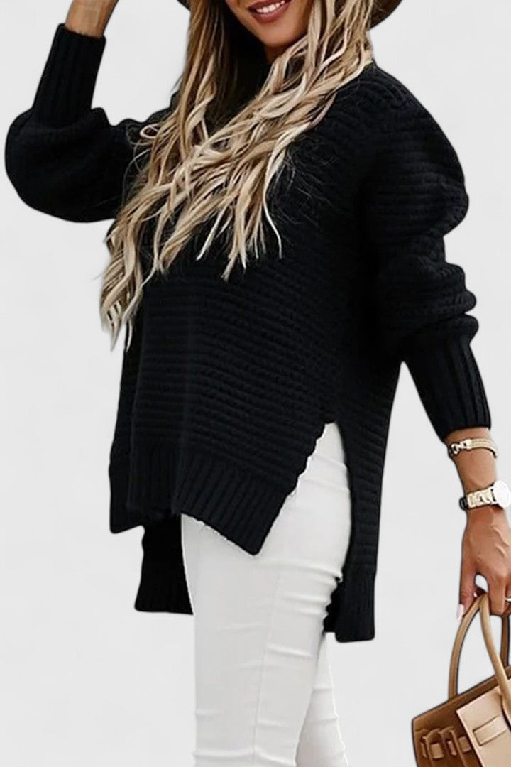 Elowen Textured Knit Sweater | Cozy Modern Knitwear