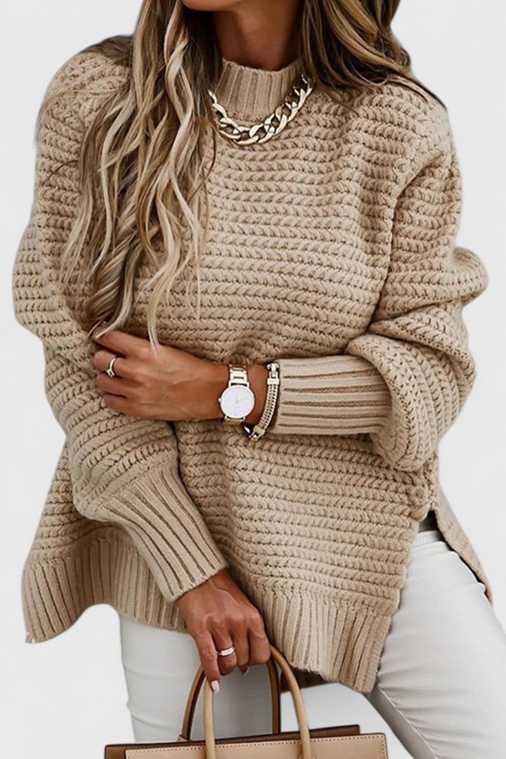 Elowen Textured Knit Sweater | Cozy Modern Knitwear