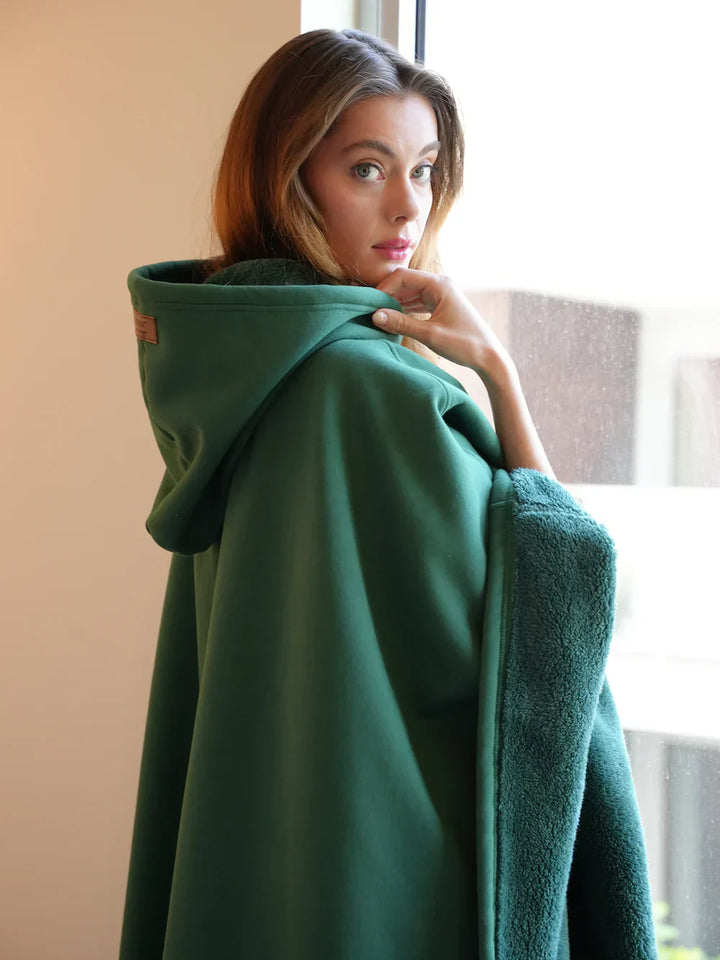 Lunessa Cozy Hooded Lounge Robe | Relaxed Winter Comfort