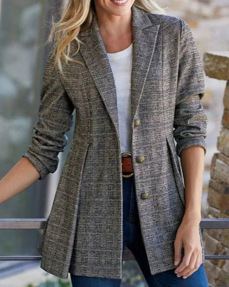 Women’s Textured Button Blazer | Refined Everyday Outerwear