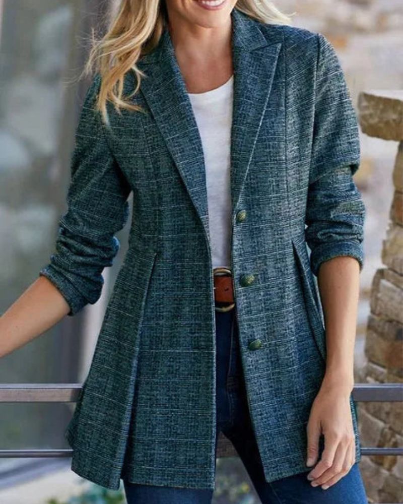 Women’s Textured Button Blazer | Refined Everyday Outerwear