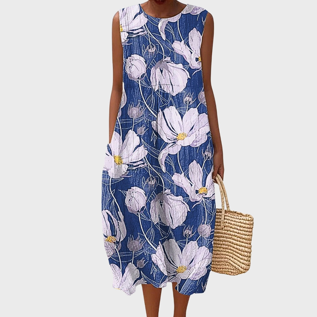Zyra | Floral Breeze Midi Dress