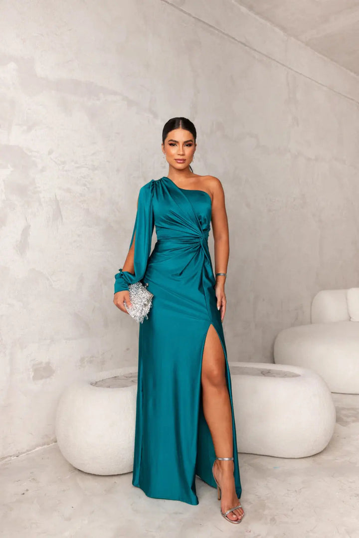 Seraphine One-Shoulder Evening Gown | Elegant Occasion Wear