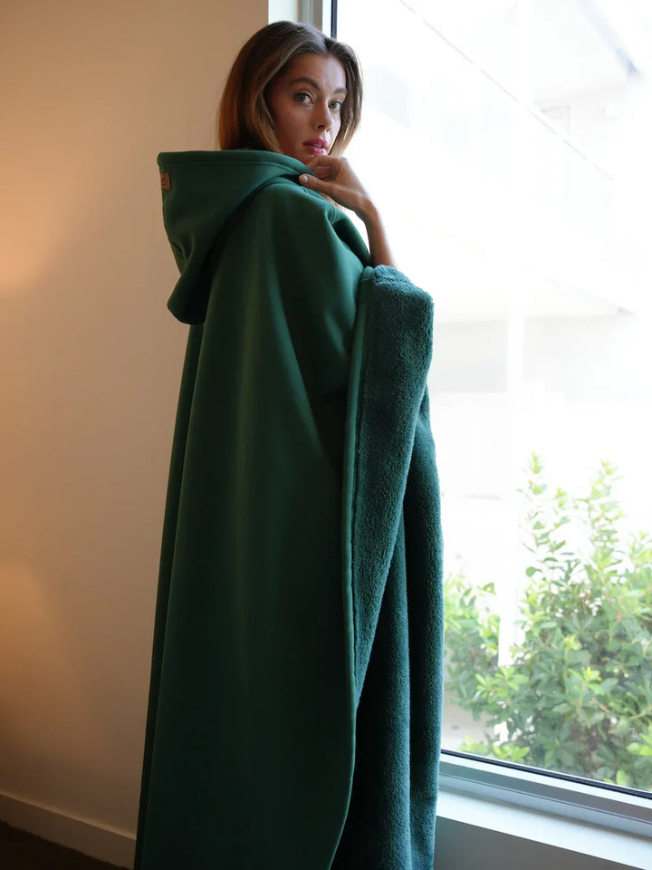 Lunessa Cozy Hooded Lounge Robe | Relaxed Winter Comfort