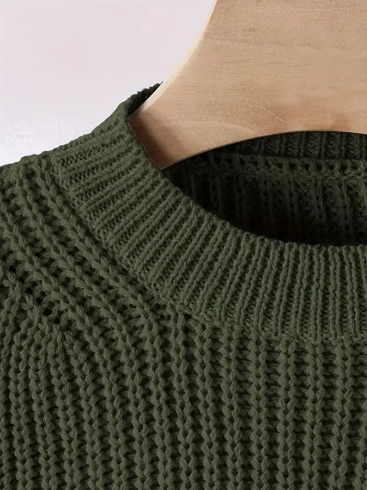 Elowen Cropped Knit Jumper | Modern Minimalist Style