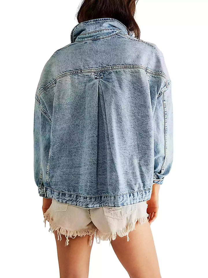 Maureline Relaxed Denim Jacket Outfit | Women’s Casual Layering Style