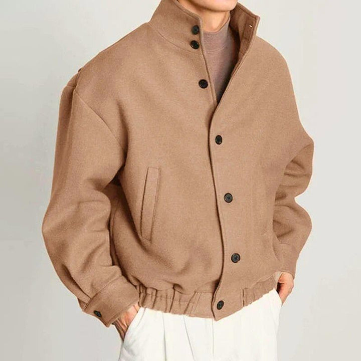 Henrik Modern Stand-Collar Jacket | Men’s Refined Outerwear