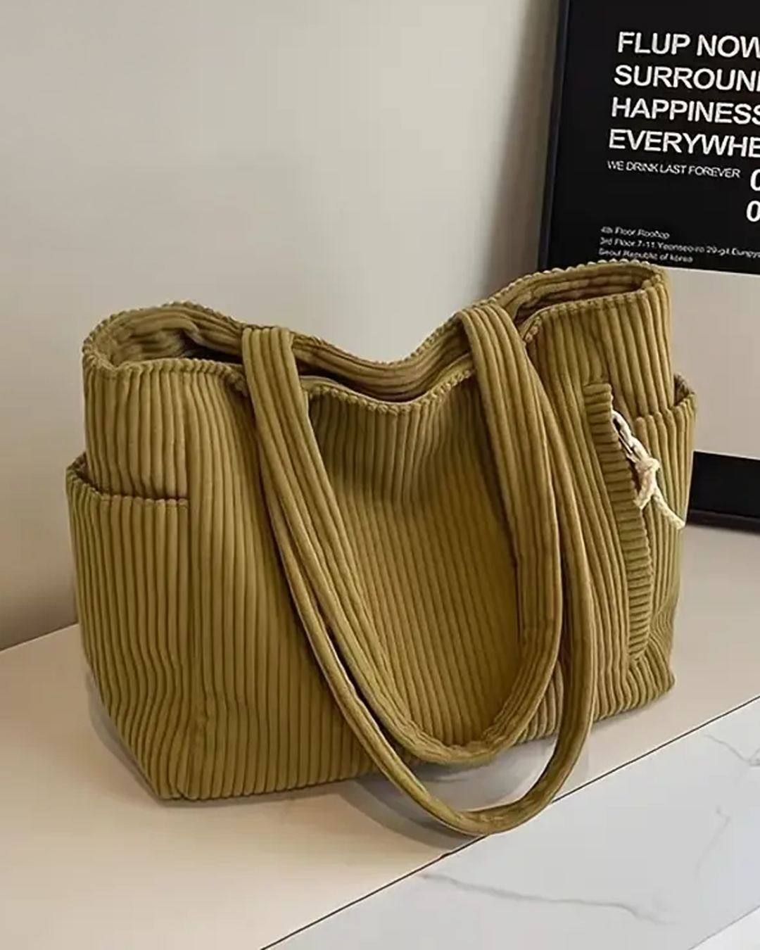 Camila | Chic Corduroy Tote Bag