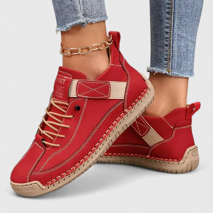 Orthopaedic Stitched Strap High-Top Sneakers