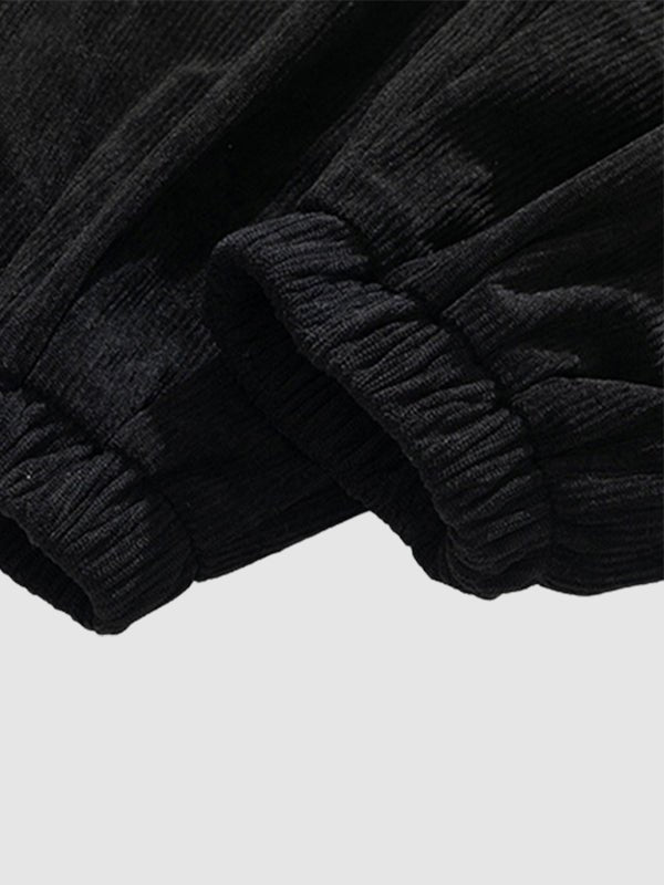 3PCS Set Men's plaid jacket velvet basic T-shirt casual pants - LXNDON