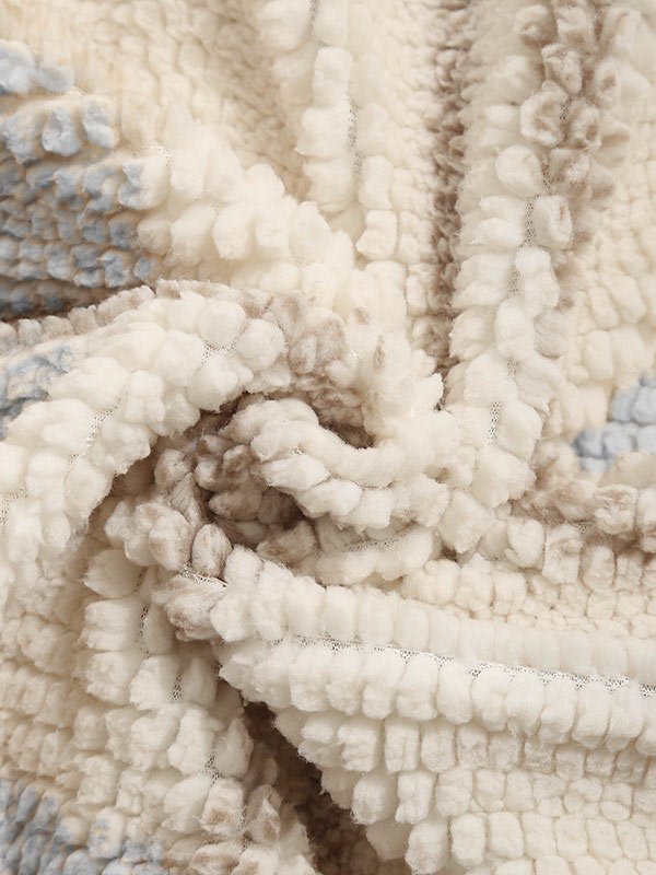 3PCS Set Men's plaid jacket velvet basic T-shirt casual pants - LXNDON