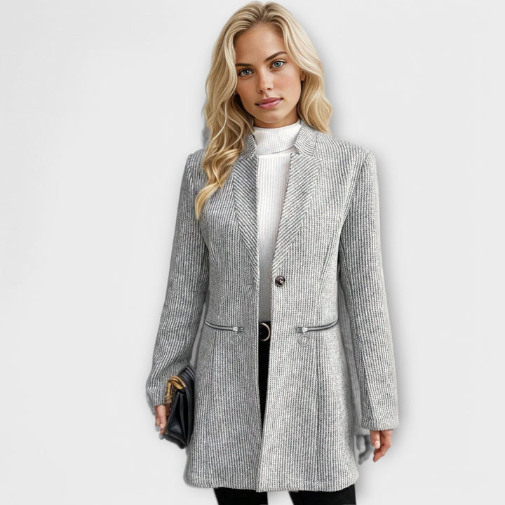 Tailored Knit Blazer Coat | Refined Everyday Outerwear