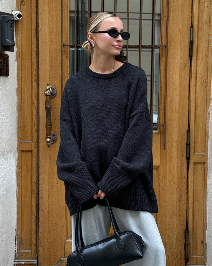 Marcelline Cozy Knit Sweater | Women’s Minimalist Relaxed Knitwear