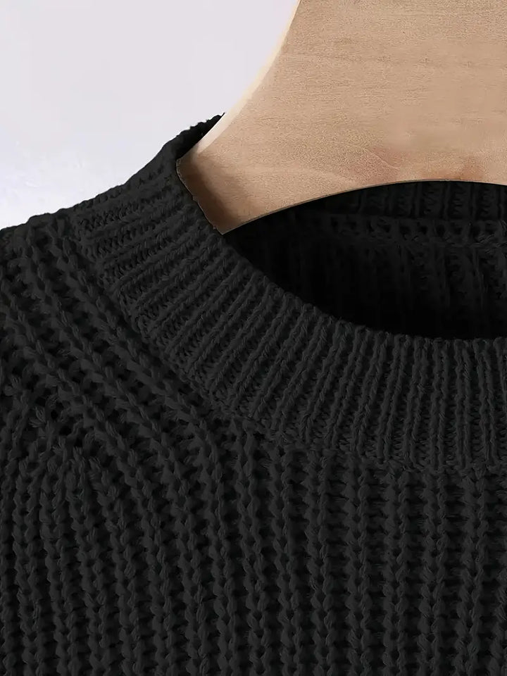 Elowen Cropped Knit Jumper | Modern Minimalist Style
