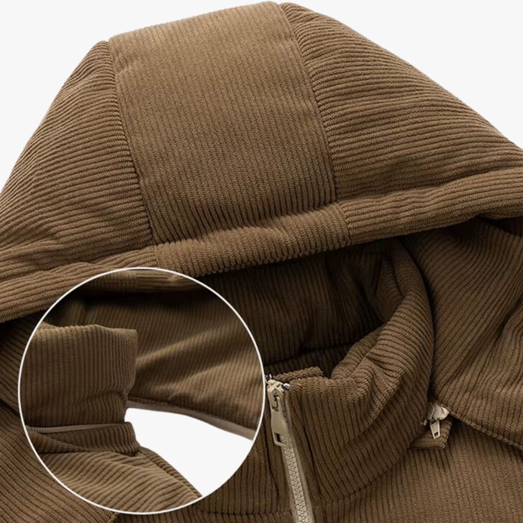 Two-Tone Hooded Puffer Jacket | Men’s Winter Wear