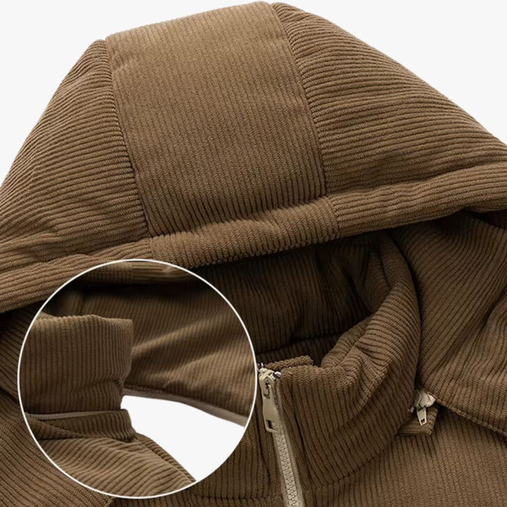 Two-Tone Hooded Puffer Jacket | Men’s Winter Wear