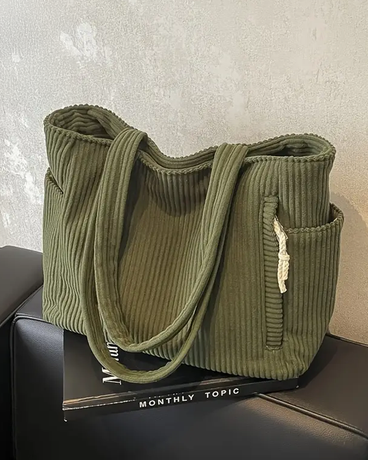 Camila | Chic Corduroy Tote Bag