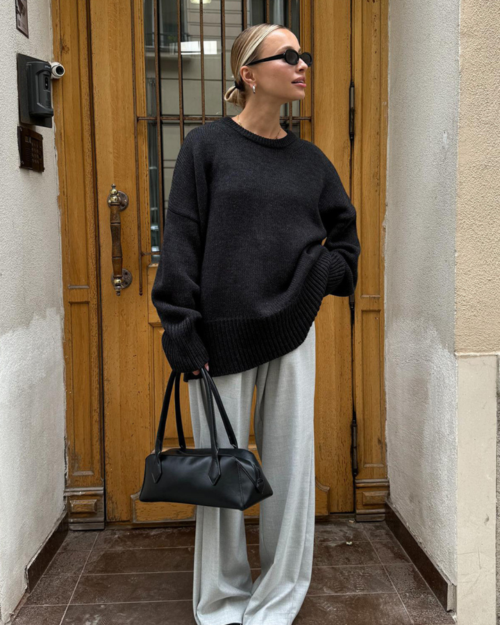 Marcelline Cozy Knit Sweater | Women’s Minimalist Relaxed Knitwear