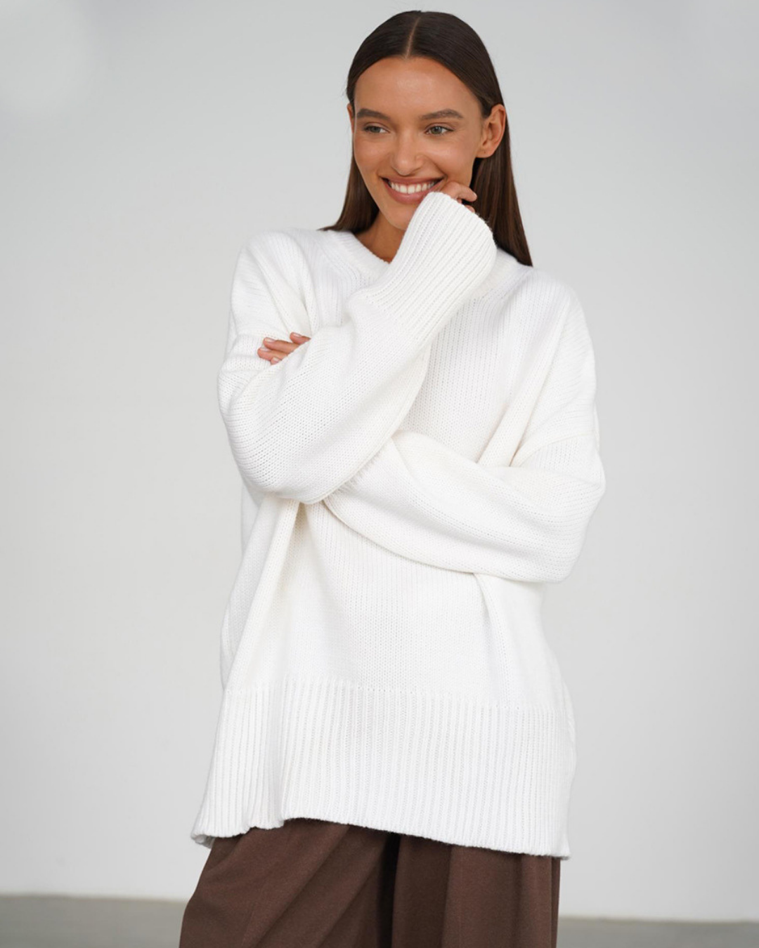 Marcelline Cozy Knit Sweater | Women’s Minimalist Relaxed Knitwear