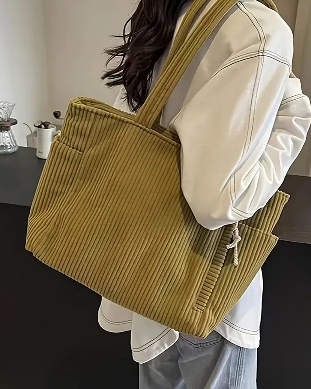 Camila | Chic Corduroy Tote Bag