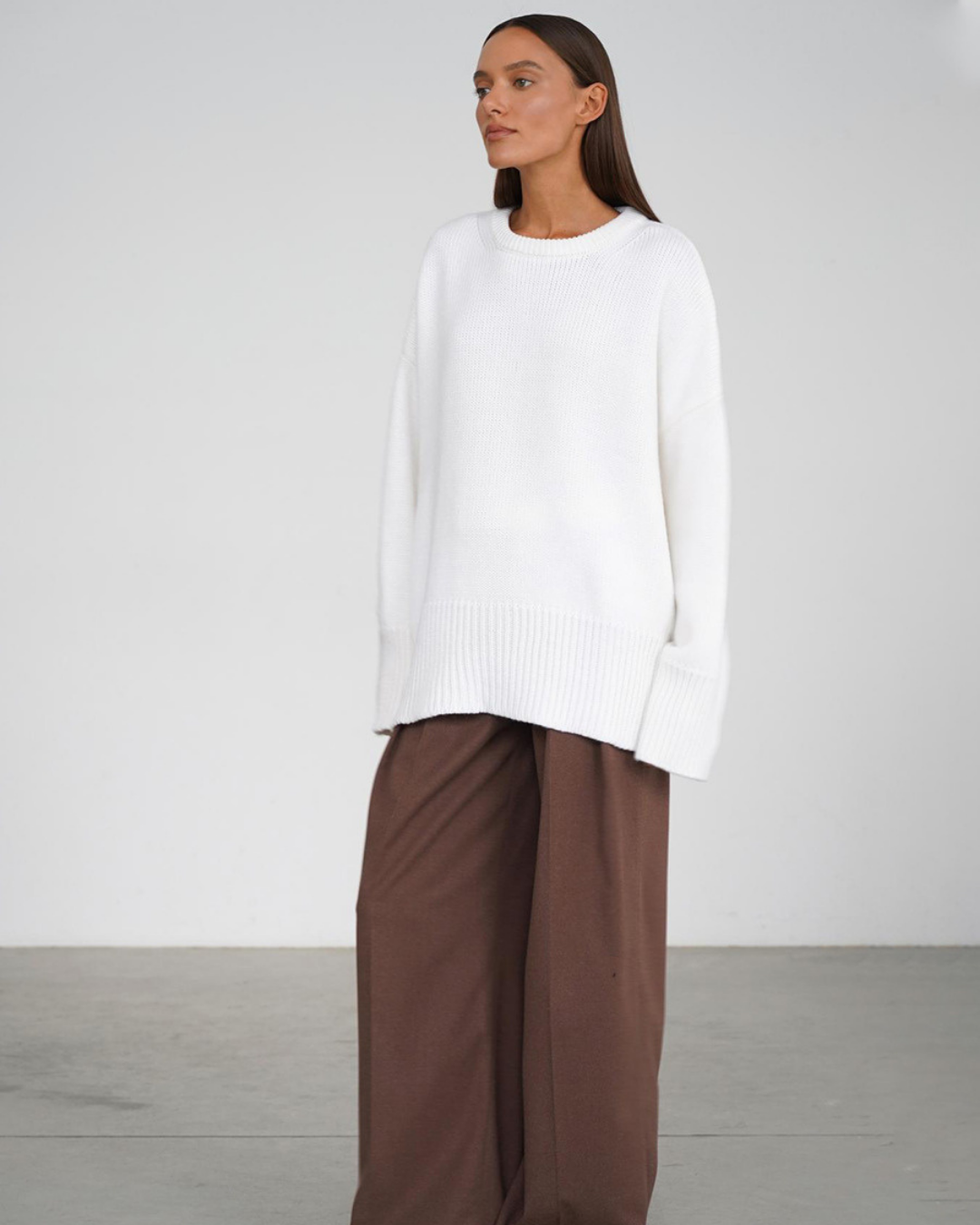 Marcelline Cozy Knit Sweater | Women’s Minimalist Relaxed Knitwear