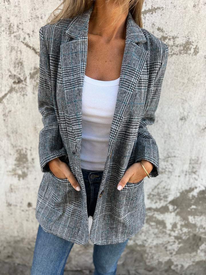 Checked Blazer | Modern Smart Layering