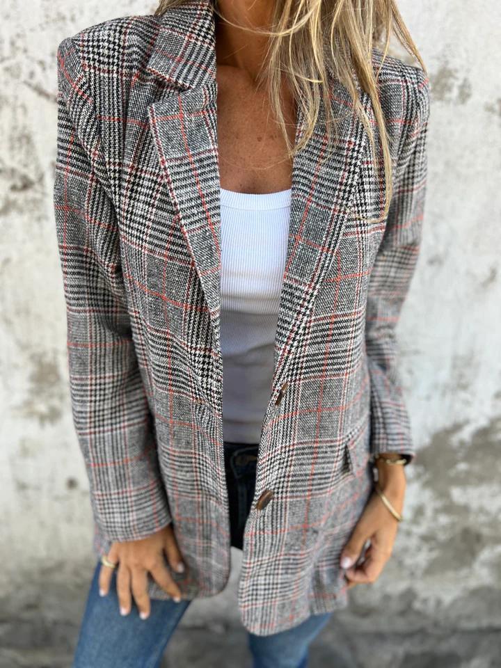 Checked Blazer | Modern Smart Layering