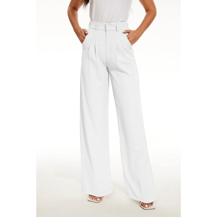 Elvaira High-Waist Wide Leg Trousers | Women’s Chic Tailored Wear