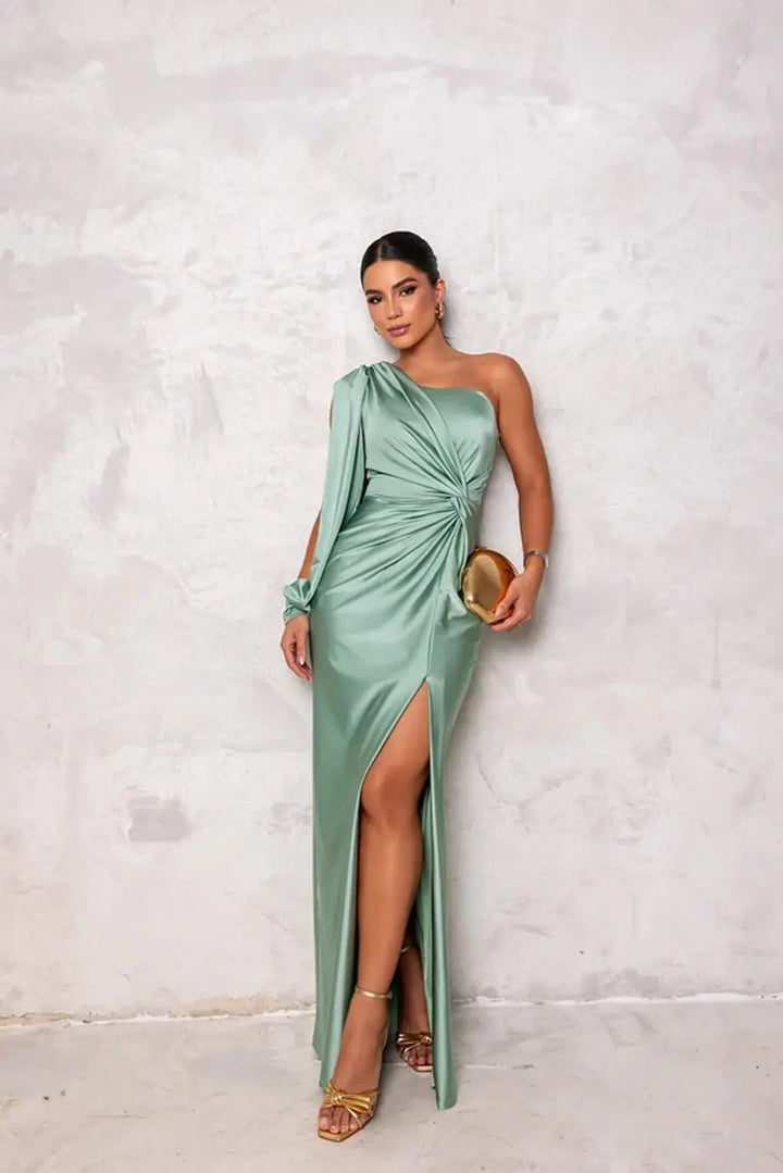 Seraphine One-Shoulder Evening Gown | Elegant Occasion Wear