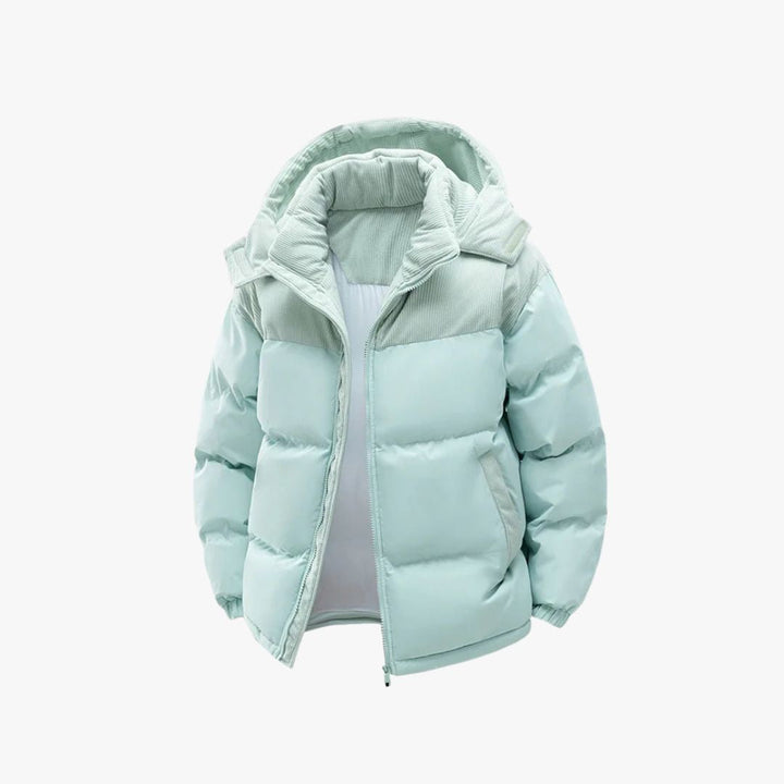 Two-Tone Hooded Puffer Jacket | Men’s Winter Wear
