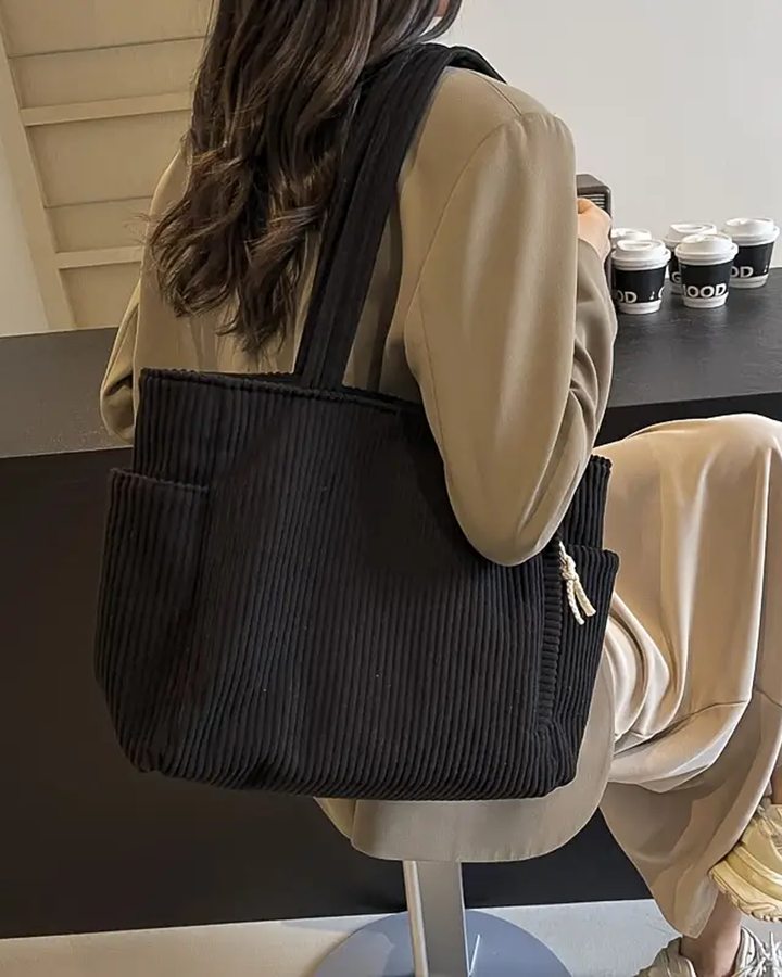 Camila | Chic Corduroy Tote Bag