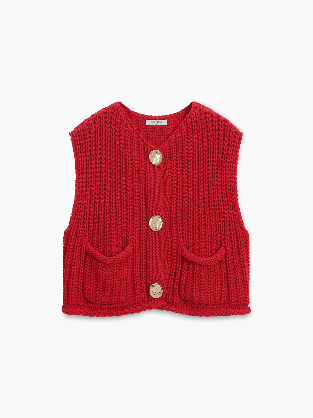 Marlen Knit Button Vest | Comfortable Modern Knitwear