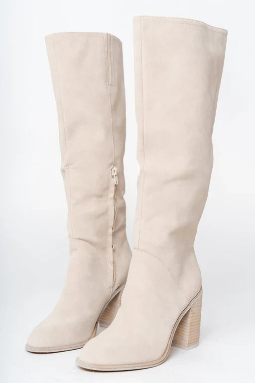 Elorie High-Heel Suede Boots | Women’s Modern Chic Style