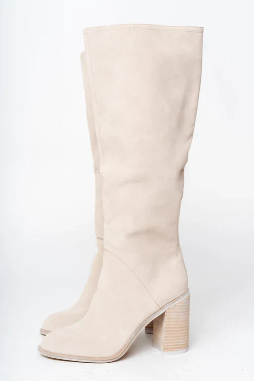 Aveline Knee-High Block Heel Boots | Women’s Chic Statement Footwear