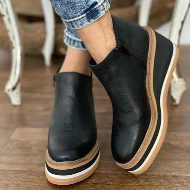 Platform Ankle Boots | Casual Chic Women’s  Outfit