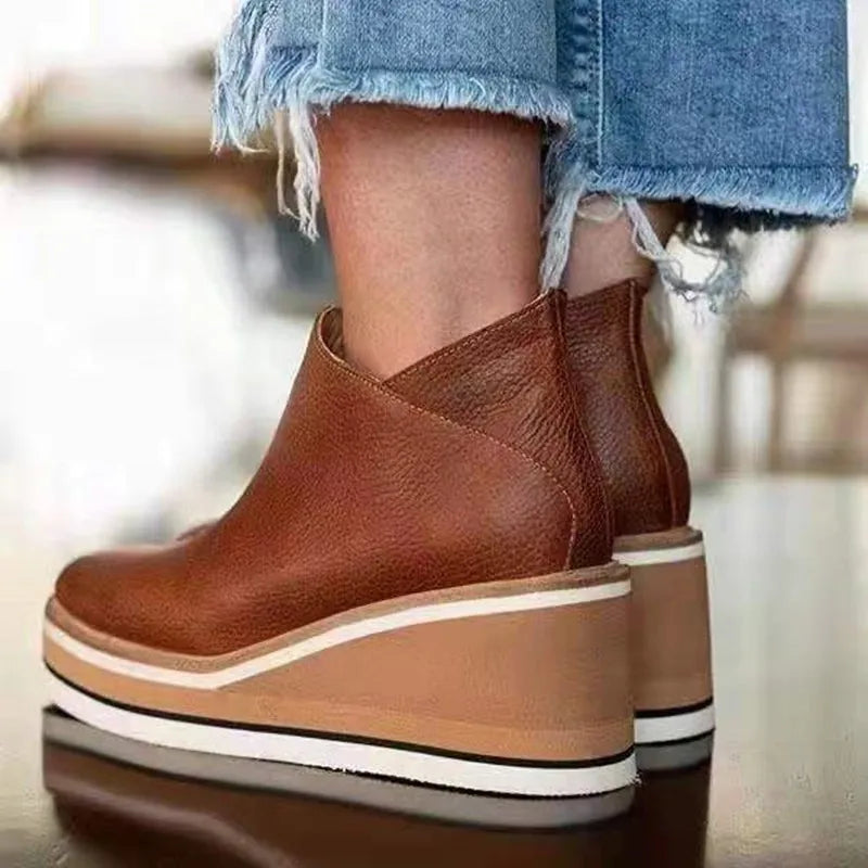 Platform Ankle Boots | Casual Chic Women’s  Outfit