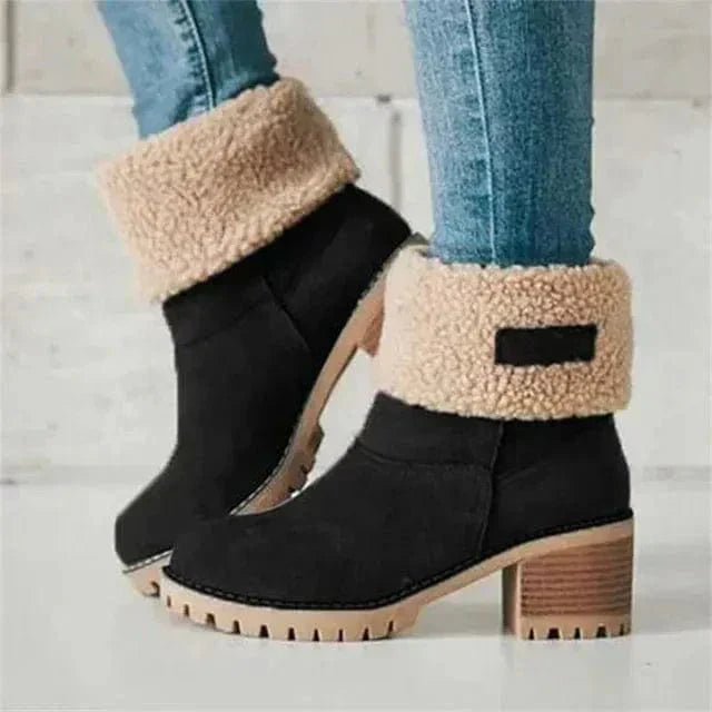 Fur-Lined Ankle Boots | Cosy Winter Outfit