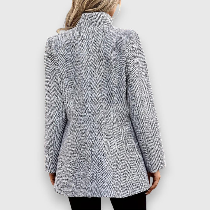 Women’s Herringbone Open-Front Blazer | Elevated Everyday Styling