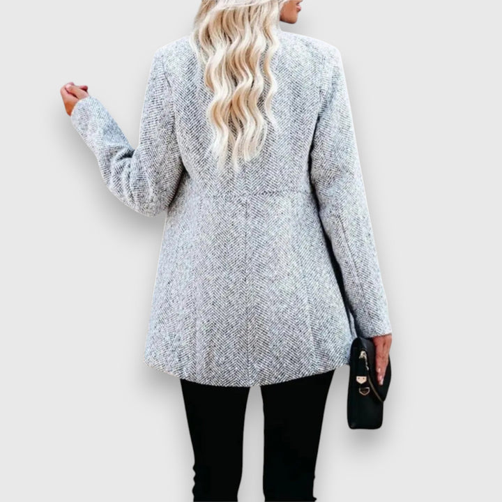 Women’s Herringbone Open-Front Blazer | Elevated Everyday Styling