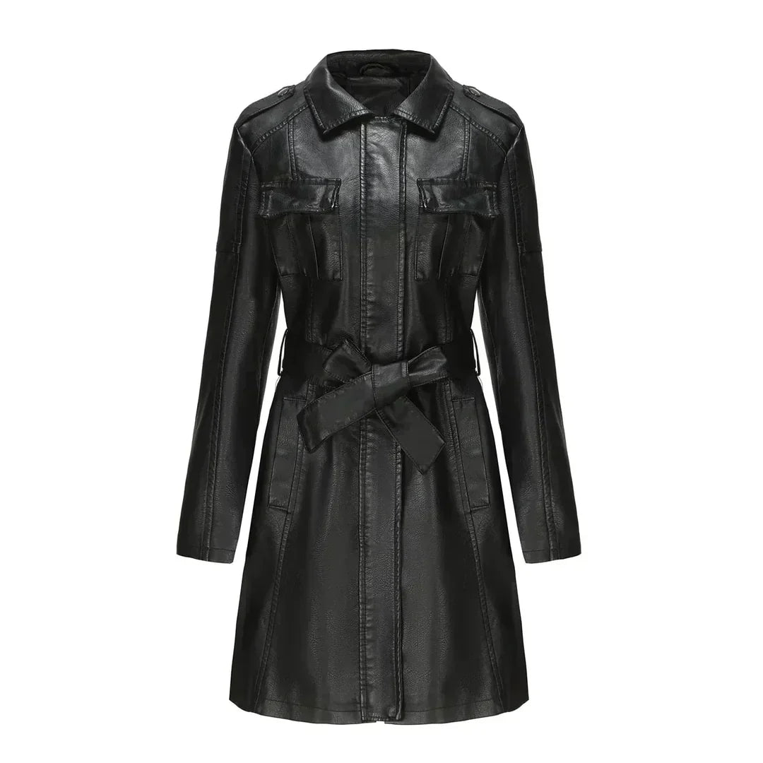 Serelinne Belted Coat Dress | Modern Statement Outerwear