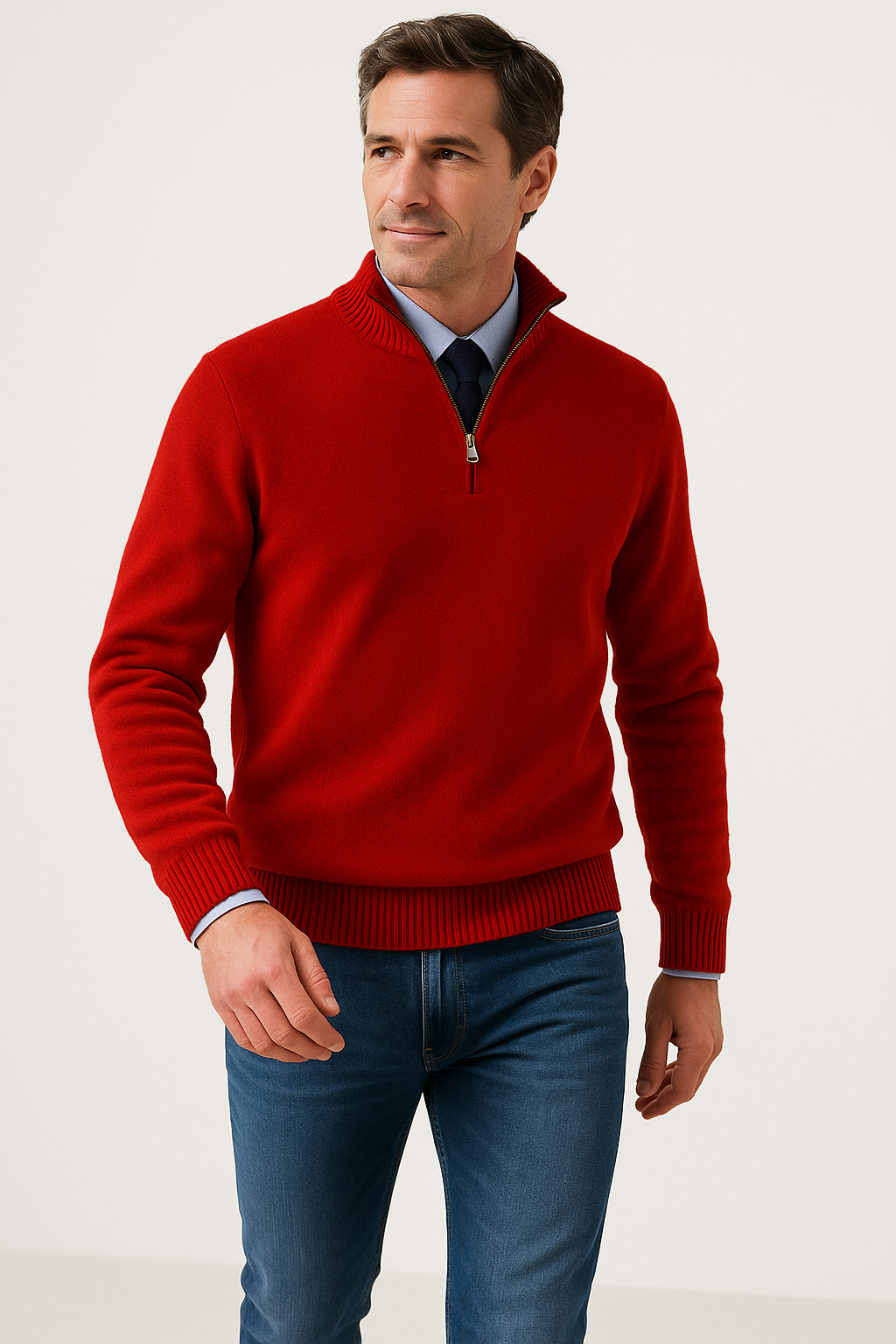 Rylan Quarter-Zip Knit Sweater | Men’s Smart Casual Layer